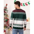 thumbnail image 2 of GymChoice Knitted Christmas Sweater For Family,Reindeer Snowflakes Knitted Pullover, 2 of 6