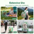 thumbnail image 6 of Plenkra Rolling Pet Carrier with Telescopic Handle & Shoulder Strap – Ventilated Travel Trolley with Quiet Wheels for Small Cats & Dogs, Outdoor Adventures & Camping, 6 of 9