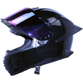 thumbnail image 2 of Full-Face Motorcycle Helmet, Adult Motocross ATV Offroad Dirt Bike Helmet DOT Approved,  Light Black, L Size, 2 of 7