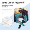 thumbnail image 3 of Yiaed Cartoon Iceberg Bald Eagle Print Turban Hat for Women Men Comfortable Adjustable Cleaning Working Cap with Sweatband, 3 of 4