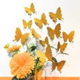 thumbnail image 2 of Pegatinas de pared decorativas para el hogar, con diseño de mariposas en blanco y negro, 3D, huecas, de PVC, para sala de estar y habitación de niños, 2 of 5