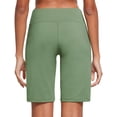 thumbnail image 2 of BALEAF Women's Knee Length Bermuda Long Shorts 10" High Rise Athletic Workout Shorts Walking Running Hiking Shorts Summer Olive Green XL, 2 of 7
