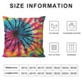 thumbnail image 5 of PIKWEEK Satin Pillowcase for Hair and Skin Pillowcase Standard Size Abstract Retro Tie Dye Circle Pattern Pillow Cases Cooling Satin Pillow Covers with Zipper Closure, 5 of 5