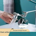 thumbnail image 3 of Universal Faucet Splash-proof Bubbler Faucet Extender Connector-m24 External Teeth Double Outlet, 3 of 5