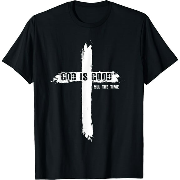 God Is Good Cross Funny Christian Shirt for Men Women T-Shirt