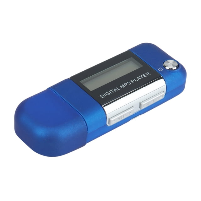 Mp3 Player Music Player Supports Replaceable AAA Battery,(Blue)