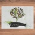 thumbnail image 6 of Ambesonne Artichoke Jigsaw Puzzle Durable Cardboard, Watercolor Splashy Veggie, 1000 pcs, Fern Green and Black, 6 of 6