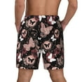thumbnail image 4 of Balery Butterfly Mens Swim Trunks Swim Shorts for Men Quick Dry Inseam Beach Shorts with Compression Liner Pocket-Small, 4 of 9