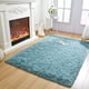 thumbnail image 2 of Alfombra de Área Merelax Moderna Suave y Esponjosa Shaggy 120x180cm Turquesa, 2 of 8