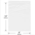 thumbnail image 2 of Plymor 8" x 10" (Pack of 100), White 2 Mil Zipper Reclosable Plastic Bags, 2 of 4