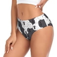 thumbnail image 2 of Fotbe Black And White Sheeps Calzones Estampados para Mujer – Ropa Interior de Algodón, Cómoda, Suave y Elástica-Large, 2 of 6