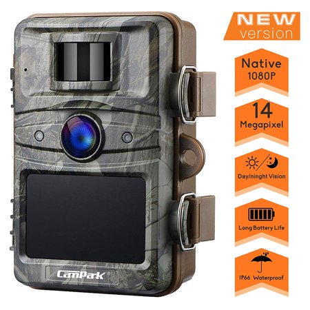 Campark Trail Camera 14MP 1080P HD Wildlife Scouting Hunting Cam 940nm 44Pcs IR