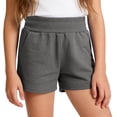 thumbnail image 2 of XXWXYD Kids Cotton Athleti𝖼 Shorts Pull On Elastic High Waist Workout Soft Running Clothes Breathable Quick-Dry Sportswear Gym Activewear Play for 3-16 Years, 2 of 9