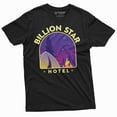 thumbnail image 3 of Men's Billion Star Hotel T-shirt Camping Camper Nature Camp Outdoors T-shirt (3X-Large Military Green), 3 of 6