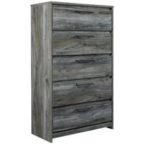 Ashley Furniture Baystorm 5 Drawer 31"" Chest in Smokey Gray