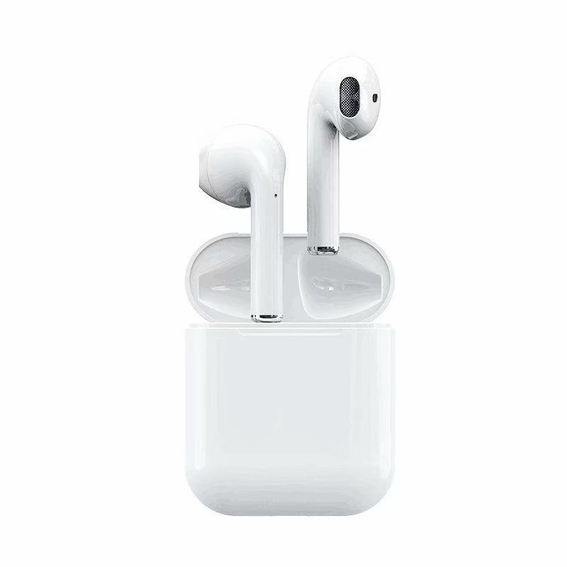 iq sound bluetooth true wireless earbuds and mic in gold