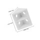 thumbnail image 2 of Milisten 20Ud Esquineros Plásticos Para Muebles Con Duradero Y Fácil Instalación Para Estantes, 2 of 8