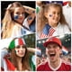 thumbnail image 3 of Brazil Flag Facial Tattoo Stickers for World Cup Sports Events Cheerleading Team Temporary Tattoo Stickers, 3 of 4