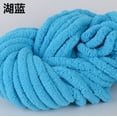 thumbnail image 1 of Granjero Gordo Hilo de chenilla grueso de 500 g, súper suave y cálido, para manta de chenilla, para tejer a mano, color azul B, 1 of 4