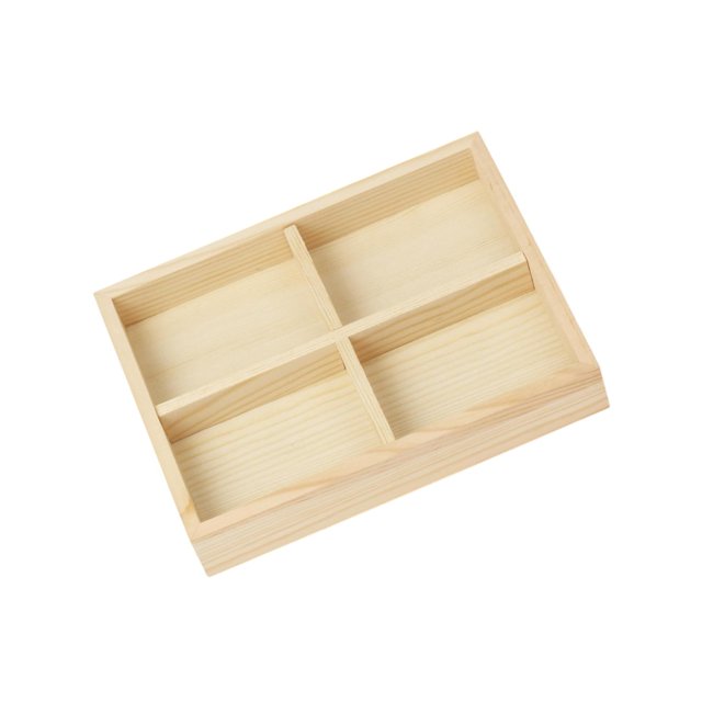 Thinsony Jewelry Display Tray Case Beads Holder Ladies Bangles Gemstone Stackable 4 grids 7.87x5.91x1.38 Inch 1Set