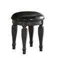thumbnail image 3 of Poundex Wooden Makeup Vanity Set Desk, Mirror and Stool - Gray, 54" W x 19" D x 60" H, Package Weight 110, 3 of 5
