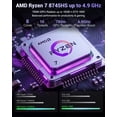 thumbnail image 2 of 17.3" IPS FHD Gaming Laptop 32GB DDR5 RAM 2TB SSD AMD Ryzen 7 8745HS (8 Cores Up to 4.9GHz) AMD Radeon 780M Graphics with 100W Type-C Backlit Keyboard Fingerprint Black, 2 of 7