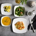 thumbnail image 4 of Gibson Home Everyday Square White Stoneware Dinnerware Set, 40-Piece, 4 of 10