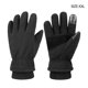 thumbnail image 3 of Injueey Guantes completos cálidos de invierno impermeables pantalla táctil negra PU grueso vellón resistente a desgarros mitones Suministros térmicos, 3 of 6