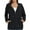 Black, variant on Yuwull Women'S Solid Color Hooded Windbreaker Jacket Anti Lightweight Casual Wind Jacket With Pockets Spring Fall Jacket Outdoor Activitiees