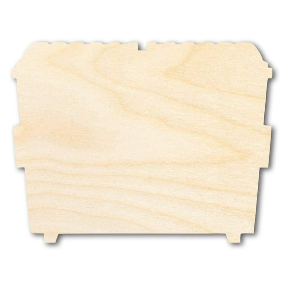 Unfinished Dumpster Shape | DIY Craft Cutout | up to 46" DIY 36" / 3/4"