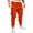 Orange, variant on MIXUE Mens Cargo Pants Solid Color Leggings Trousers Tooling Pocket Casual Sweatpants for Men Streetwear,Red,M