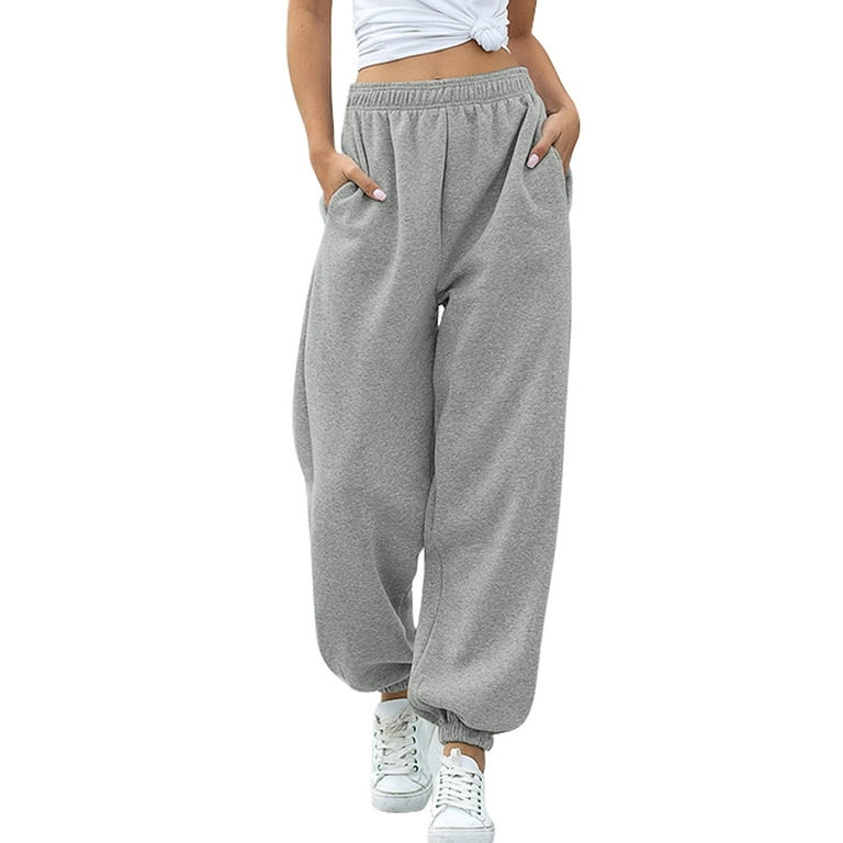 LisenraIn Women Warm Sweatpants Casual High Waist Leisure Loose