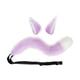 thumbnail image 2 of Juego de orejas y cola de zorro Hugo cola de traje flexible para Unisex adultos Violeta, 2 of 7