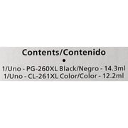 Canon PG-260XL/CL-261XL - Genuine Printer Ink Cartridge Combo Pack – Black & Color