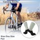 thumbnail image 2 of Calcetines de ciclismo Unique Bargains, transpirables, absorbentes de sudor, desodorantes, anti-fricción, gris y negro, talla única, 1 par, 2 of 6