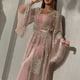 thumbnail image 2 of Vestido bronceado sexy para mujer, vestido largo con chal, vestido de noche para banquete, 2 of 2