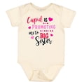 thumbnail image 3 of Inktastic Cupid is Promoting Me to Big Sister Girls Baby Bodysuit, 3 of 5