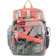 thumbnail image 5 of Eastsport Unisex Clear Top Loader Backpack, Coral Sizzle, 5 of 8
