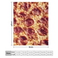 thumbnail image 2 of RKSupls Christmas Throw Blanket,Soft Warm Fannel Pepperoni Pizza Blankets Gift for Home Bed Sofa Couch Decor,40x50 in, 2 of 9