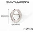 thumbnail image 6 of Hollow Oval Shaped Chunky Statement Ring for Women Stainless Steel Irregular Thick Chunky Gold Finger Band Stackable Rings Geometric Ring Minimalist Jewelry, 6 of 11