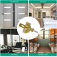 thumbnail image 5 of Cerradura de puerta portátil SSuperp dorado ajustable, 5 of 5
