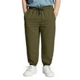 thumbnail image 3 of Krdevn Plus Size Boys Pants with Weight Oversized Comfortable Fit Large Children's Casual Trousers for Big Kids,Color:Green,Size:9-10 Years, 3 of 9