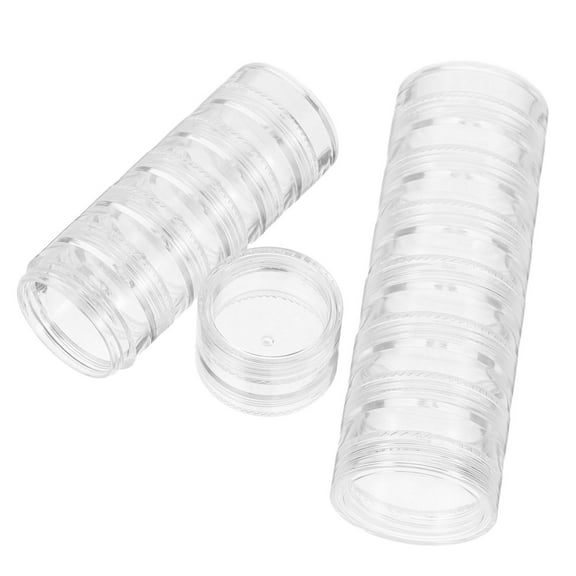 PBPBOX 2Pcs White Pill Organizer Weekly Dispenser Box with 7 Compartments for Travel Storage