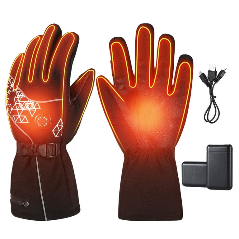  Heated Gloves, 3 Heating Temperature Adjustable