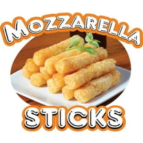 MOZZARELLA STICKS 8" Concession Decal sign cart trailer stand sticker equipment
