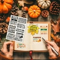thumbnail image 2 of Thanksgiving Text Clear Stamps for Scrapbooking Autumn Greetings Silicone Stamps Pumpkin Maple Leaves Transparent Stamp for Card Making DIY Embossing Journaling Plastic, 2 of 9