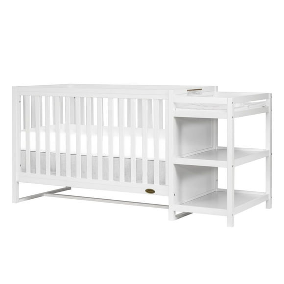 Dream On Me Milo 5 In 1 Convertible Crib and Changing Table with Free Changing Pad