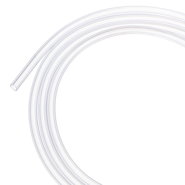 Tubo de silicona Uxcell, 3/32" (2mm) ID x 1/8" (3mm) OD, tubo flexible de silicona, manguera de agua de alta temperatura de 3 pies para bomba y transferencia de líquidos.