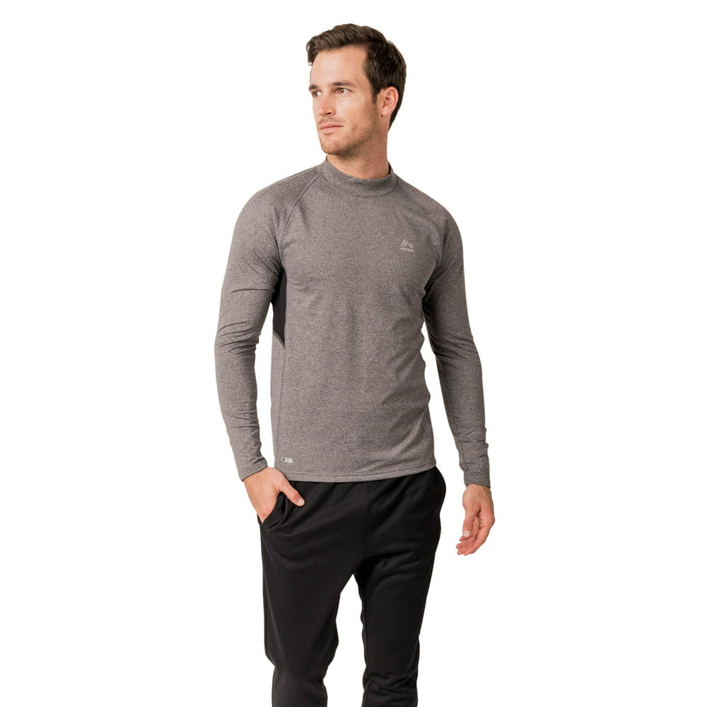 RBX - RBX Active Men's Midweight Compression Mock Neck Base Layer Shirt ...