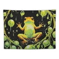 thumbnail image 5 of Creowell  Frog Tapestry Moon Phase Tapestries Trippy Eyes Tapestry Aesthetic Plants Tapestry Hippie Animal Tapestry Wall Hanging for Bedroom 50x40inch, 5 of 6